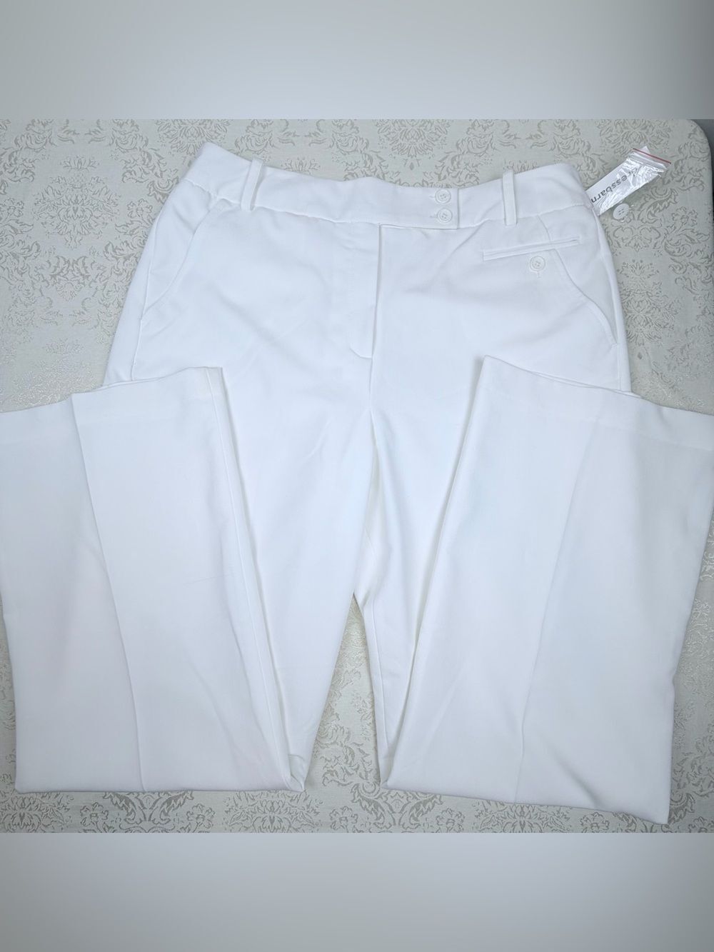 NWT dressbarn White Wide-Leg Dress Pants, 14